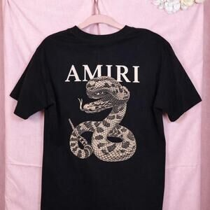 Authentic amiri snake graphic black